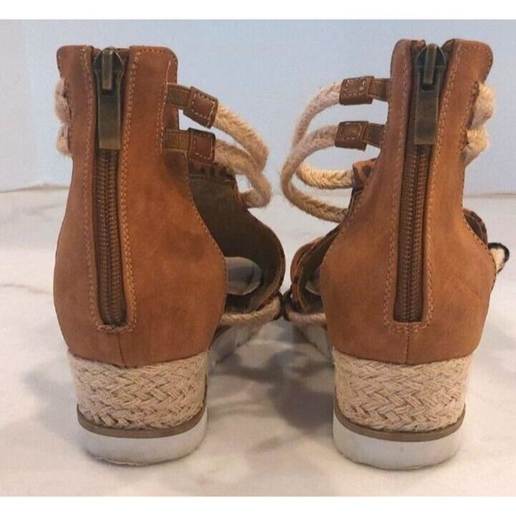 Corkys Womens Espadrille Wedge Sandal Heel Zipper Ankle Strap Leopard Print Sz 9 - Picture 4 of 9